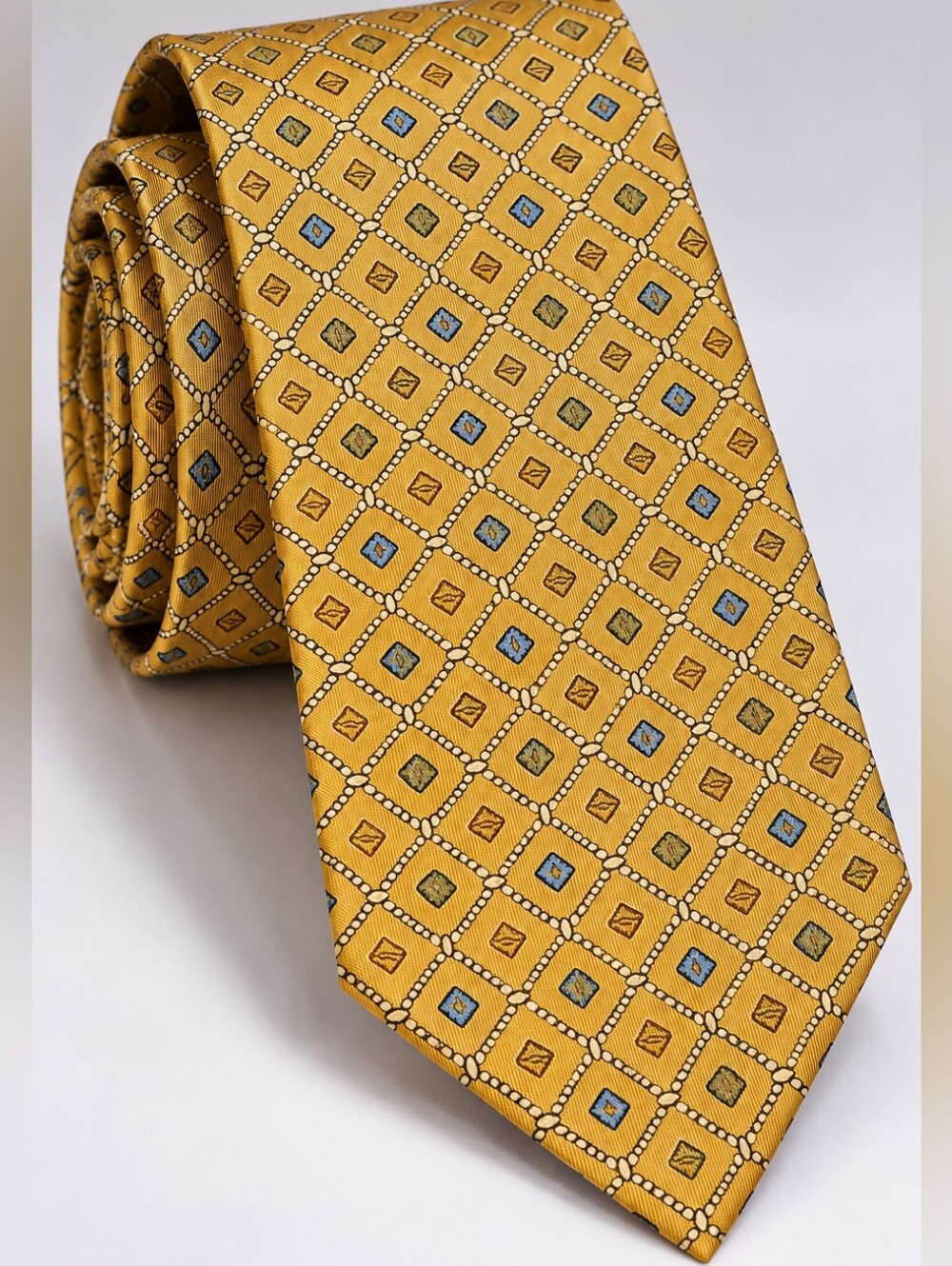 SALVATORE FERRAGAMO MEN’S SILK TIE MADE IN ITALY DESIGNER NECKTIE